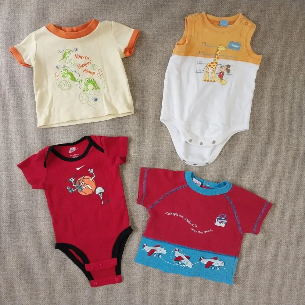 Baby Infant Boy Clothing Bundle Bodysuit Disney Peanuts Etc 11 Piece Newborn #14